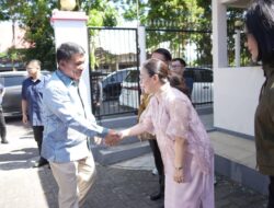 Wakil Bupati Minahasa, Vanda Sarundajang Terima Kunjuungan Gubernur Sulut Dalam Suasana Natal