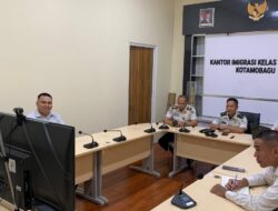 Imigrasi Kelas II Non TPI Kotamobagu Mengikuti Sosialisasi Pembangunan Zona Integritas