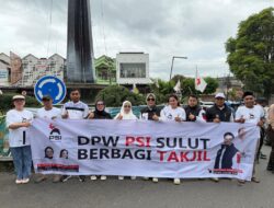 Disambut Antusias Warga Tatong Bara Pimpin Aksi Berbagi Takjil