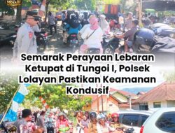 Polsek Lolayan Amankan Perayaan Lebaran Ketupat di Tungoi 1 Berjalan Aman dan Kondusif