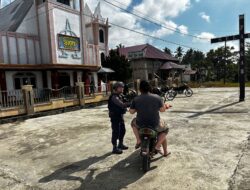 Ibadah Jumat Agung Sat Brimob Sulut Gelar Patroli Diwilayah Dumoga Raya