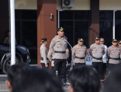 Kapolres Irwanto Sampaikan Commander Wish, Tekankan Kedisiplinan Dan Mentalitas Personel