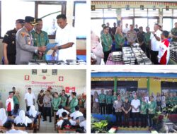 Kapolres Kotamobagu Bersama Kajati Sulut dan Forkopimda Tinjau Program Makanan Bergizi Gratis di SMPN 5