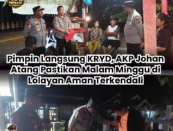 AKP Johan Atang Pimpin Langsung KRYD, Pastikan Malam Minggu di Lolayan Aman Terkendali