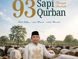 Tebar Kebahagiaan di Boltim, Keluarga Rahman Salehe dan Salsabilah Mamonto, Qurbankan 93 Ekor Sapi untuk Warga