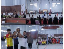 Jelang Hari Bhayangkara Ke-80, Kapolres Irwanto Resmi Buka Turnamen Bola Voli Antar Pelajar dan Satker