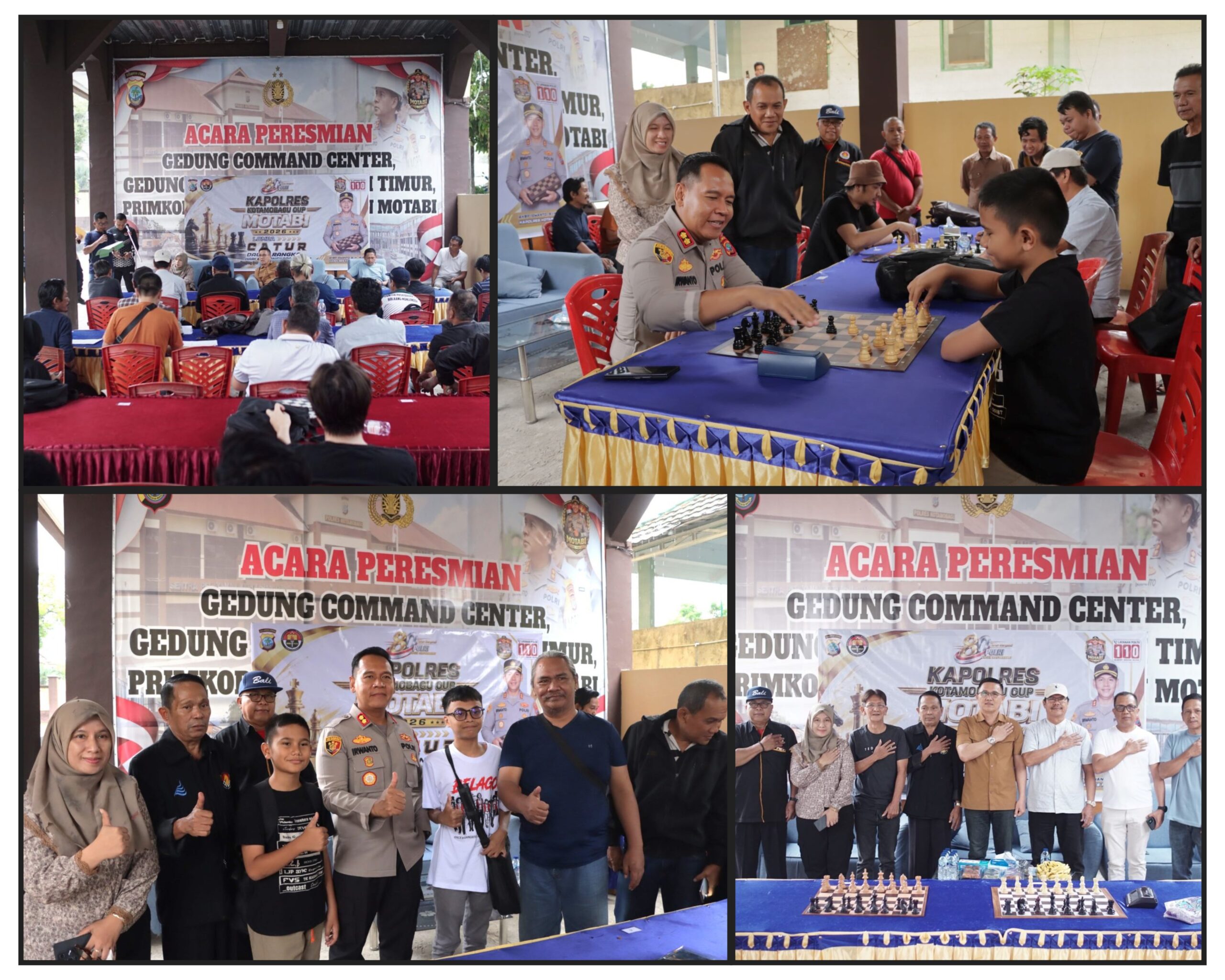 Kapolres Irwanto Membuka Turnamen Catur Kapolres Cup Motabi 2026.(Dok)