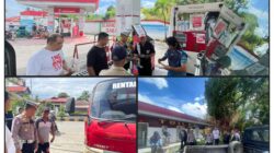 Polres Kotamobagu Amankan Empat Unit Dump Truck  Saat Operasi Solar