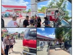 Polres Kotamobagu Amankan Empat Unit Dump Truck  Saat Operasi Solar