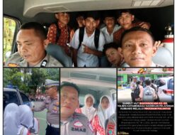 Dalam Rangka Hut Bhayangkara Ke-80, Polres Kotamobagu, Luncurkan Program Polisi Antar Sekolah (Polantas)