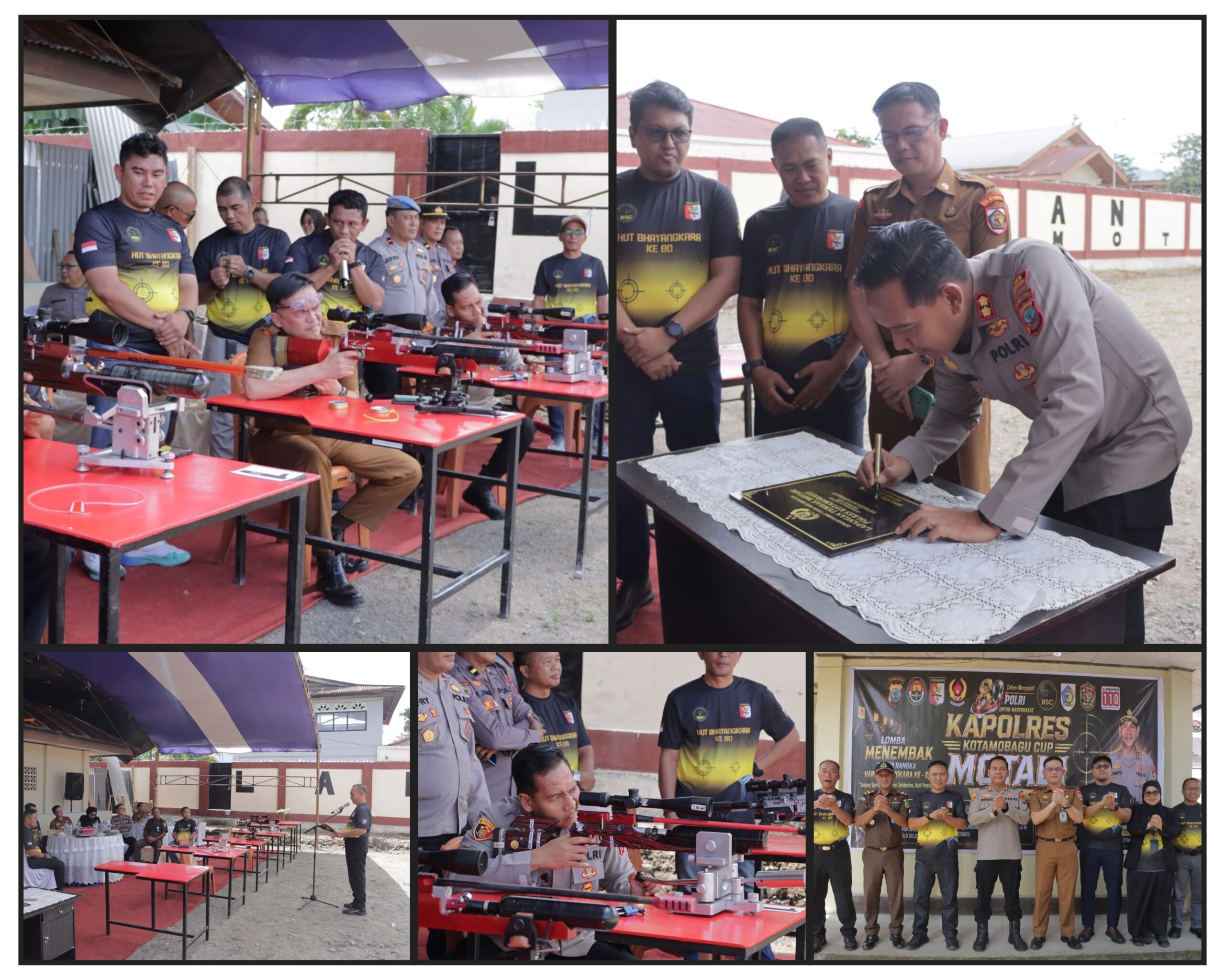 Nampak Kapolres Irwanto Resmikan Lapangan Tembak MOTABI dan Membuka Secara Resmi Lomba Menembak Kapolres Cup 2026.(Foto:Dok)