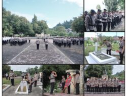 Kapolres Irwanto Pimpin Penghormatan untuk Para Pahlawan Jelang Hari Bhayangkara ke-80