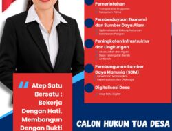Lifita Rampisela Maju Hukum Tua Desa Atep Satu, Usung Pembangunan Menyeluruh