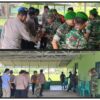 Bukti Nyata TNI-Polri Solid Melayani Masyarakat, Kapolsek Lolayan Bersama Anggotanya Datangi Koramil
