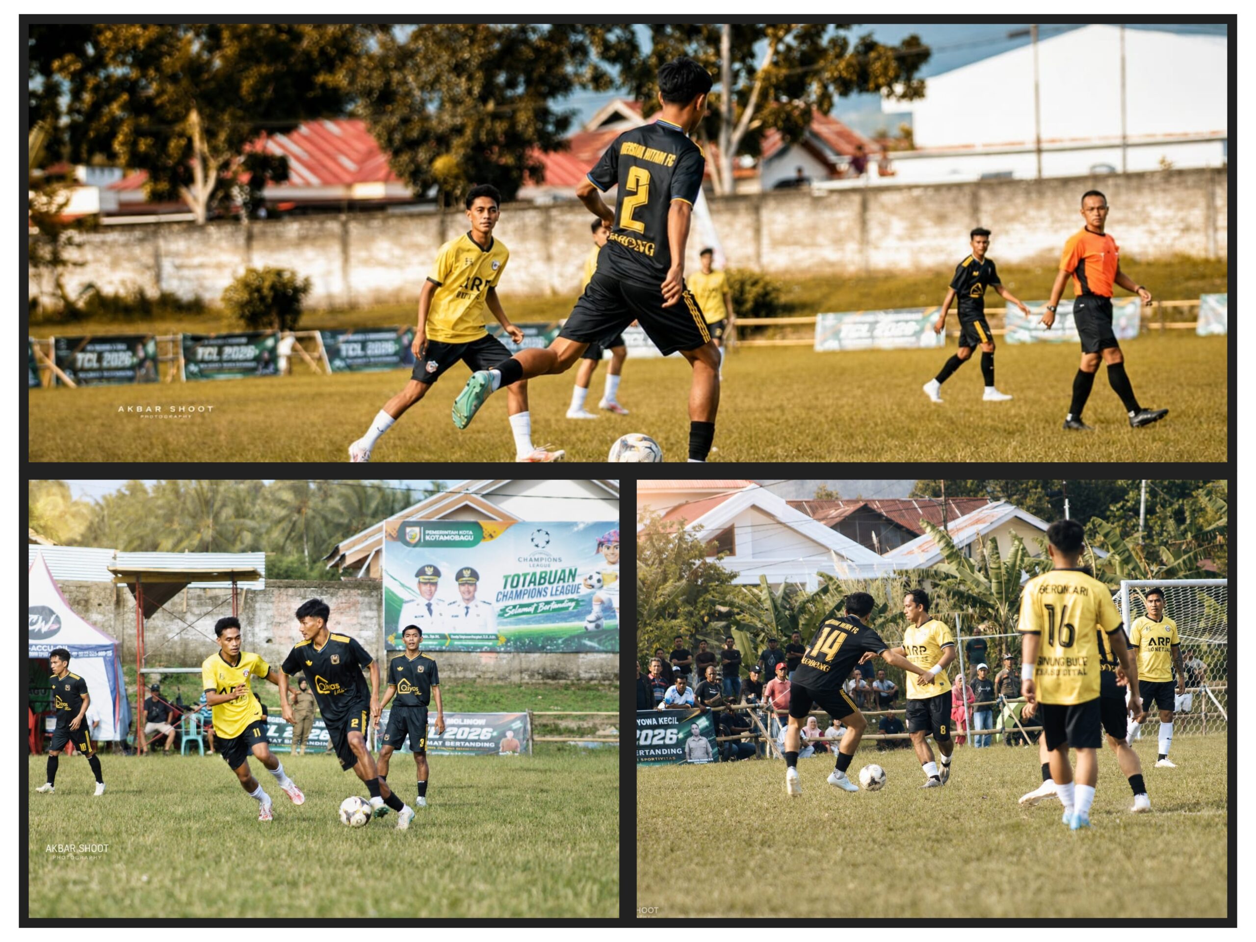 Nampak Pertandingan Antara Mutiar Hitam Lobong Fc Vs Bonawang Fc di Stadion Nunuk Matali.(Foto: Dok)