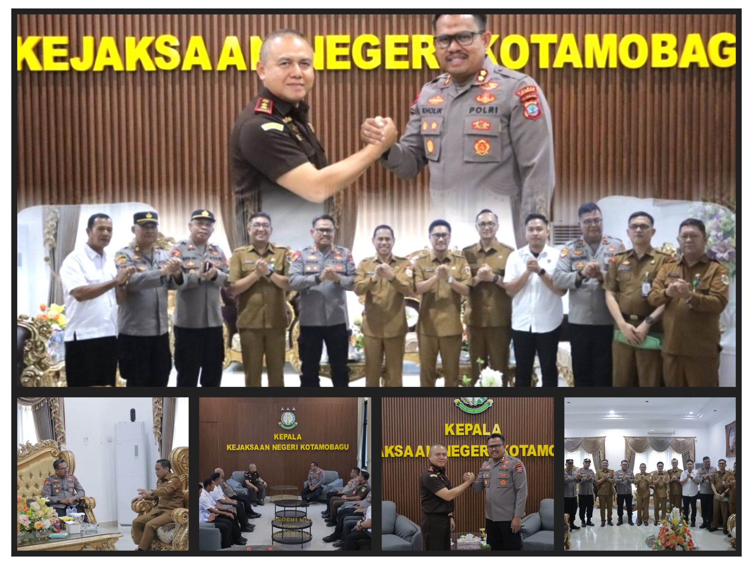 Nampak Kapolres Kotamobagu, AKBP Abdul Kholik Saat Pertemuan Bersama Walikota Kotamobagu Weny Gaib dan Kajari Kotamobagu Tasjrifin Muljana Abdul.(Foto:Dok)