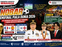 Demam Pildun Landa Minahasa, Pemkab Ajak Masyarakat Nobar Semifinal Di Lapangan Godbless Tondano 