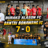 Anak Asuhan Firman Usman (Burako Alason Fc) Bantai Bonawang FC Tujuh Gol Tanpa Balas