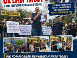Dugaan Penghinaan Profesi Wartawan Oleh Pengacara Hotman Paris Hutapea, PWI Kotamobagu Gelar Aksi