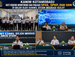 Kanim Kotamobagu Ikut Kegiatan Monitoring dan Evaluasi SPAK, SPKP, dan SDM di Gelar Oleh Kanwil Ditjen Imigrasi Sulut