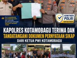 Kawal Aksi Damai PWI Kotamobagu, Kapolres AKBP Abdul Kholik Sambut Aspirasi Insan Pers Lewat Dialog Sejuk