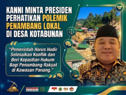 KANNI Minta Presiden Perhatikan Polemik Para Penambang Lokal di Kawasan Panang Desa Kotabunan
