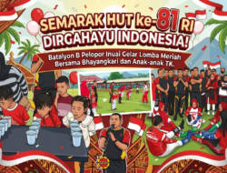 Batalyon B Pelopor Inuai Gelar Lomba Meriah Bersama Bhayangkari dan Anak-anak TK Dalama Rangka Memeriakan HUT ke-81 RI