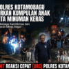 Atas Laporan Warga, Tim URC Polres Kotamobagu Membubarkan Sekelompok Anak Muda Yang Sedang Miras