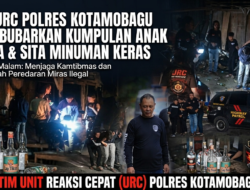 Atas Laporan Warga, Tim URC Polres Kotamobagu Membubarkan Sekelompok Anak Muda Yang Sedang Miras