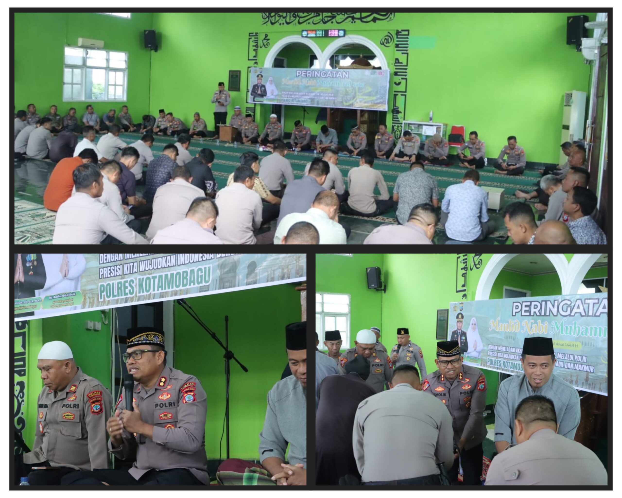 Nampak Kapolres Abdul Kholik Peringati Maulid Nabi Muhammad SAW 1448 H. (Foto: Humas)
