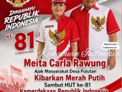 Palakat,, Hukumtua Desa Pulutan Ajak Warga pasang Bendera Merah Putih