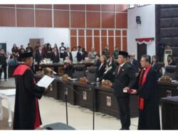 Franky Wolayan Dilantik Ketua DPRD Minahasa Sisa Masa Jabatan 2024-2026