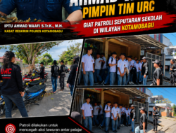 Antisipasi Tawuran Antar Pelajar, Kasat Reskrim Ahmad Waafi Pimpin Tim URC Patroli Seputaran Sekolah di wilayah Kotamobagu
