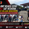 AKP Hardi Y. Daenk Bersama Tim Unit Reaksi Cepat (URC) Sat Reskrim Polres Bolmong melaksanakan patroli mobile kewilayahan