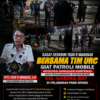Kasat Reskrim Tedd R Mandagi Bersama Tim URC Giat Patroli Mobile Antisipasi Gangguan Kamtibmas di Pelabuhan Pehe