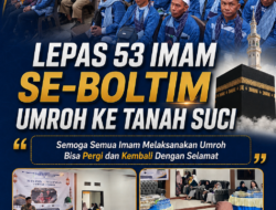 Lepas 53 Imam Se-Boltim Umroh ke Tanah Suci, Rahman Salehe: Semoga Semua Imam Melaksanakan Umroh Bisa Pergi dan Kembali Dengan Selamat