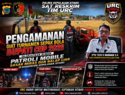 Tim URC Polres Sitaro Selain Giat Pengamanan Bupati Cup 2026, Tim Juga Gelar Patroli Mobile Sasar Miras hingga Balap Liar