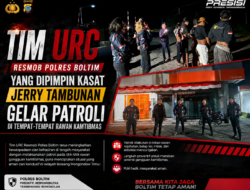 Tim URC Resmob Polres Boltim Yang Dipimpin Kasat Jerry Tambunan Gelar Patroli di Tempat-Tempat Rawan Kamtibmas