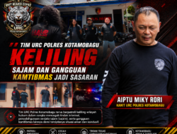 Tim URC Polres Kotamobagu Keliling, Sajam dan Gangguan Kamtibmas Jadi Sasaran