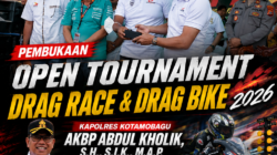 Kapolres Abdul Kholik Hadiri Pembukaan Open Tournament Tidar Drag Race & Drag Bike 2026