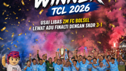 Bintang Muda Matali Winner TCL 2026 Usai Libas ZM FC Bolsel Lewat Adu Finalti Skor Dengan 3-1.Fandi Monoarfa: Kemenangan Hari Ini Tentu Luar Biasa, Berkat Kerja Keras Semua Pemain