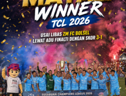 Bintang Muda Matali Winner TCL 2026 Usai Libas ZM FC Bolsel Lewat Adu Finalti Skor Dengan 3-1.Fandi Monoarfa: Kemenangan Hari Ini Tentu Luar Biasa, Berkat Kerja Keras Semua Pemain