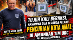 Tujuh Kali Beraksi, Akhirnya Dua Terduga Pelaku Pencurian Kota Amal di Ciduk Tim URC Polres Kotamobagu