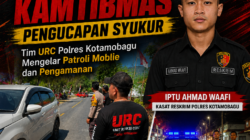 Jaga Kamtibmas Pengucapan Syukur, Tim URC Polres kotamobagu Mengelar Patroli Moblie dan Pengamanan