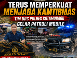 Terus Memperkuat Menjaga Kamtibmas, Tim URC Polres Kotamobagu Gelar Patroli Mobile