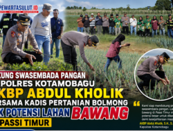 Dukung Program Prioritas Ketahangan Pangan, Kapolres Abdul Kholik Bersama Kadis Pertanian Bolmong Cek Potensi Lahan Bawang di Passi Timur