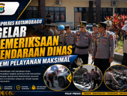 Demi Pelayanan Maksimal, Kapolres Kotamobagu Periksa Kendaraan Dinas
