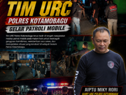 Perkuat Jaga Kamtibmas, Tim URC Polres Kotamobagu Gelar Patroli Mobile
