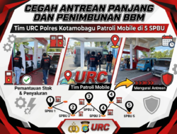 Cegah Antrean Panjang dan Penimbunan BBM, Tim URC Polres Kotamobagu Patroli Mobile di 5 SPBU