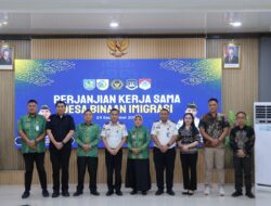 Imigrasi Kelas II Non TPI Kotamobagu meresmikan Program Desa Binaan Imigrasi melalui Penandatanganan Perjanjian Kerjasama (PKS) bersama Pemerintah Daerah di wilayah Bolaang Mongondow Raya (BMR)
